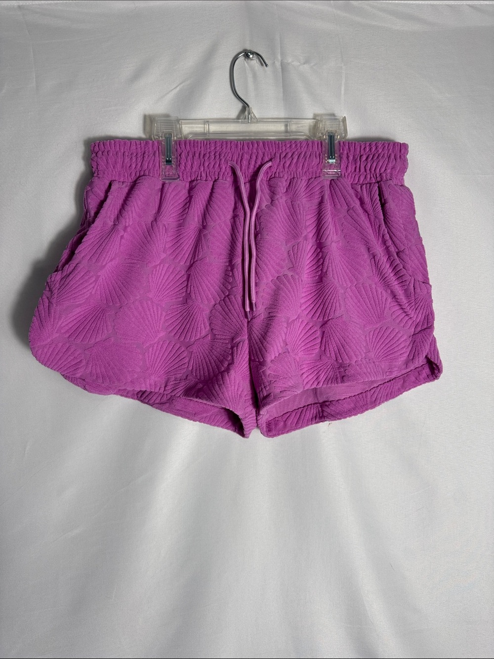 Beach Riot Purple Kiara Terry Shorts Loungewear/SwimSuit Cover-Up Large